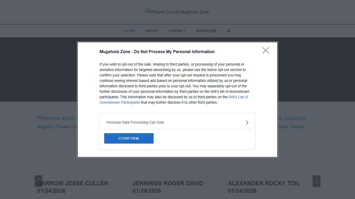 Pickens County Mugshots Zone